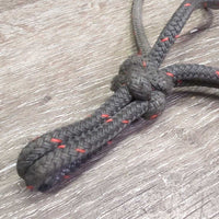 Soft Nylon Rope Halter *gc, dirty, rubs, frays, snags, older
