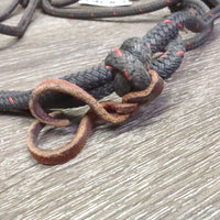 Soft Nylon Rope Halter *gc, dirty, rubs, frays, snags, older
