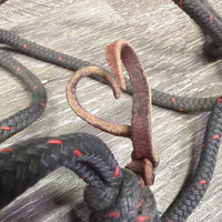 Soft Nylon Rope Halter *gc, dirty, rubs, frays, snags, older
