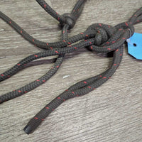 Soft Nylon Rope Halter *gc, dirty, rubs, frays, snags, older
