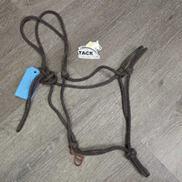 Soft Nylon Rope Halter *gc, dirty, rubs, frays, snags, older

