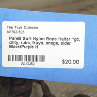 Soft Nylon Rope Halter *gc, dirty, rubs, frays, snags, older
