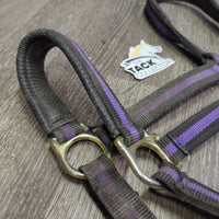 Nylon Web & Padded Neoprene Halter, adj, snap *gc, dirty, rubs, mnr frayed hole
