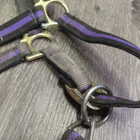 Nylon Web & Padded Neoprene Halter, adj, snap *gc, dirty, rubs, mnr frayed hole
