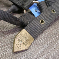 Thick Nylon Halter *gc/fair, stiff, dirty, faded, chips, dry
