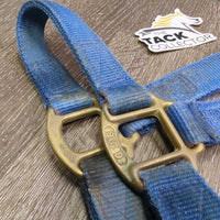 Thick Nylon Halter *gc, dirty, stains, rubs, frays, faded, older
