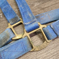 Thick Nylon Halter *gc, dirty, stains, rubs, frays, faded, older
