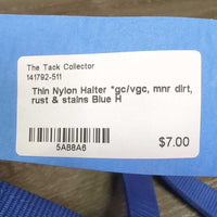 Thin Nylon Halter *gc/vgc, mnr dirt, rust & stains
