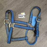 Thick Nylon Halter *gc, dirty, stains, rubs, frays, faded, older

