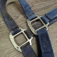 Thick Nylon Halter *gc/fair, v.dirty, stains, rubs, frays, faded, older, discolored, threads, torn holes
