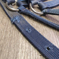 Thick Nylon Halter *gc/fair, v.dirty, stains, rubs, frays, faded, older, discolored, threads, torn holes
