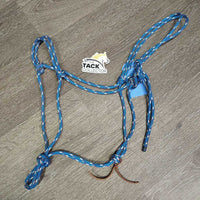 Soft Nylon Rope Halter *gc, dirty, rubs, frays, snags, older
