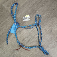 Soft Nylon Rope Halter *gc, dirty, rubs, frays, snags, older
