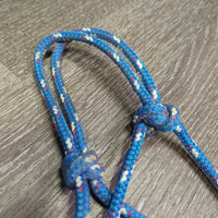 Soft Nylon Rope Halter *gc, dirty, rubs, frays, snags, older
