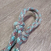 Thick Stiff Nylon Rope Halter *gc, dirty, rubs, frays, snags, older

