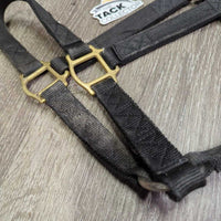 Thick Nylon Halter, reinforced crown *gc, faded, rubs, hairy, edge frays, snags
