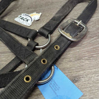 Thick Nylon Halter, reinforced crown *gc, faded, rubs, hairy, edge frays, snags
