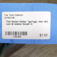 Thin Nylon Halter *gc/vgc, mnr dirt, rust & stains
