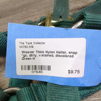 Thick Nylon Halter, snap *gc, dirty, v.stained, discolored
