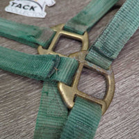 v.Thick Nylon Halter *gc/fair, faded, rusty, rubs, stains, older, dirty
