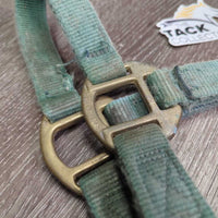 v.Thick Nylon Halter *gc/fair, faded, rusty, rubs, stains, older, dirty
