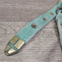 v.Thick Nylon Halter *gc/fair, faded, rusty, rubs, stains, older, dirty
