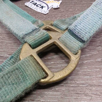 v.Thick Nylon Halter *gc/fair, faded, rusty, rubs, stains, older, dirty
