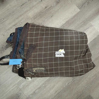 200g High Neck Winter Blanket, tail *gc, dirty, faded, mnr wpf, residue, sm holes & snags, older, discolored
