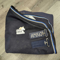 250g Winter Blanket, bag *vgc, mnr dirt?stains, faded, snags, residue & wpf, ripped bag
