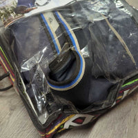 250g Winter Blanket, bag *vgc, mnr dirt?stains, faded, snags, residue & wpf, ripped bag
