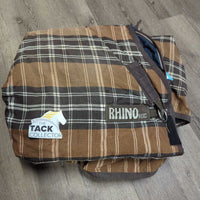 200g? High Neck Winter Blanket, tail *gc, repairs, mnr?No wpf, holes, snags, clean, residue, rubs, stains, faded
