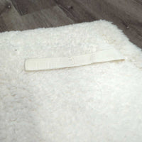 Fleece Fitted Hunter Saddle Pad, Tabs *gc, v.clumpy, clean, mnr hair, stains, older
