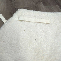 Fleece Fitted Hunter Saddle Pad, Tabs *gc, v.clumpy, clean, mnr hair, stains, older

