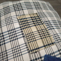 Med Winter Turnout Blanket, 2 legs *gc, clean, repairs, faded, 0 Wpf, v.clumpy/balled up fill, older?
