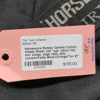 Cotton Stable Sheet, tail *vgc, clean, hair, mnr snags, edge rubs, pills, creases/folds
