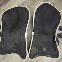 Pr Hind Tall Shipping Boots *vgc/gc, dirty, hair, repair, cracked vinyl, stains, residue, scuffs, rubs
