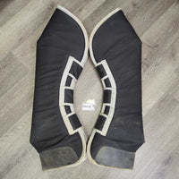 Pr Hind Tall Shipping Boots *vgc/gc, dirty, hair, repair, cracked vinyl, stains, residue, scuffs, rubs
