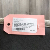 Pr Hind Tall Shipping Boots *vgc/gc, dirty, hair, repair, cracked vinyl, stains, residue, scuffs, rubs
