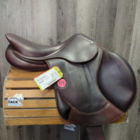 18" MW *5.5" Meyer Deep Seat Eventing Monoflap Saddle, Grey Meyer Saddle Cover, Large Front & Back Blocks, Foam Panels, Flaps: 13.5"W x 13"L Serial #:842003374 A 17.5 AO
