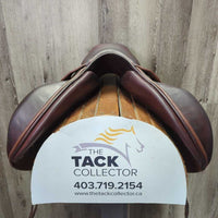 18" MW *5.5" Meyer Deep Seat Eventing Monoflap Saddle, Grey Meyer Saddle Cover, Large Front & Back Blocks, Foam Panels, Flaps: 13.5"W x 13"L Serial #:842003374 A 17.5 AO
