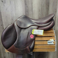18" MW *5.5" Meyer Deep Seat Eventing Monoflap Saddle, Grey Meyer Saddle Cover, Large Front & Back Blocks, Foam Panels, Flaps: 13.5"W x 13"L Serial #:842003374 A 17.5 AO
