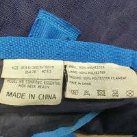 High Neck Hvy?220g Winter Blanket, 2 legs *vgc/gc, clean & mnr dirty, mnr wpf, unstitched binding
