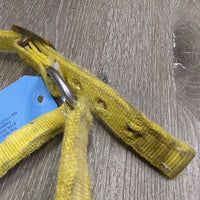 Thick Stiff Nylon Halter *gc/fair, stains, stretched & frayed holes, edge rubs & frays, older
