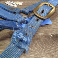 Thick Stiff Nylon Halter *gc/fair, stains, rusty, older, frayed holes

