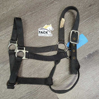 Thin Stiff Nylon Halter *gc/fair, older, faded, oxidized, dirty, rusty, frayed holes, threads

