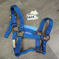 Thick Soft Nylon Halter *gc/fair, clean, stains, frayed edges, rusty, older
