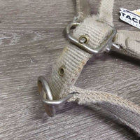 Thick Soft Nylon Halter, adj *gc, rubs, stains, frays, older, snags, v.faded
