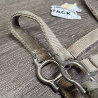 Thick Soft Nylon Halter, adj *gc, rubs, stains, frays, older, snags, v.faded
