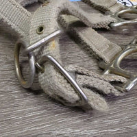 Thick Soft Nylon Halter, adj *gc, rubs, stains, frays, older, snags, v.faded
