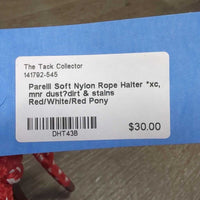Soft Nylon Rope Halter *xc, mnr dust?dirt & stains
